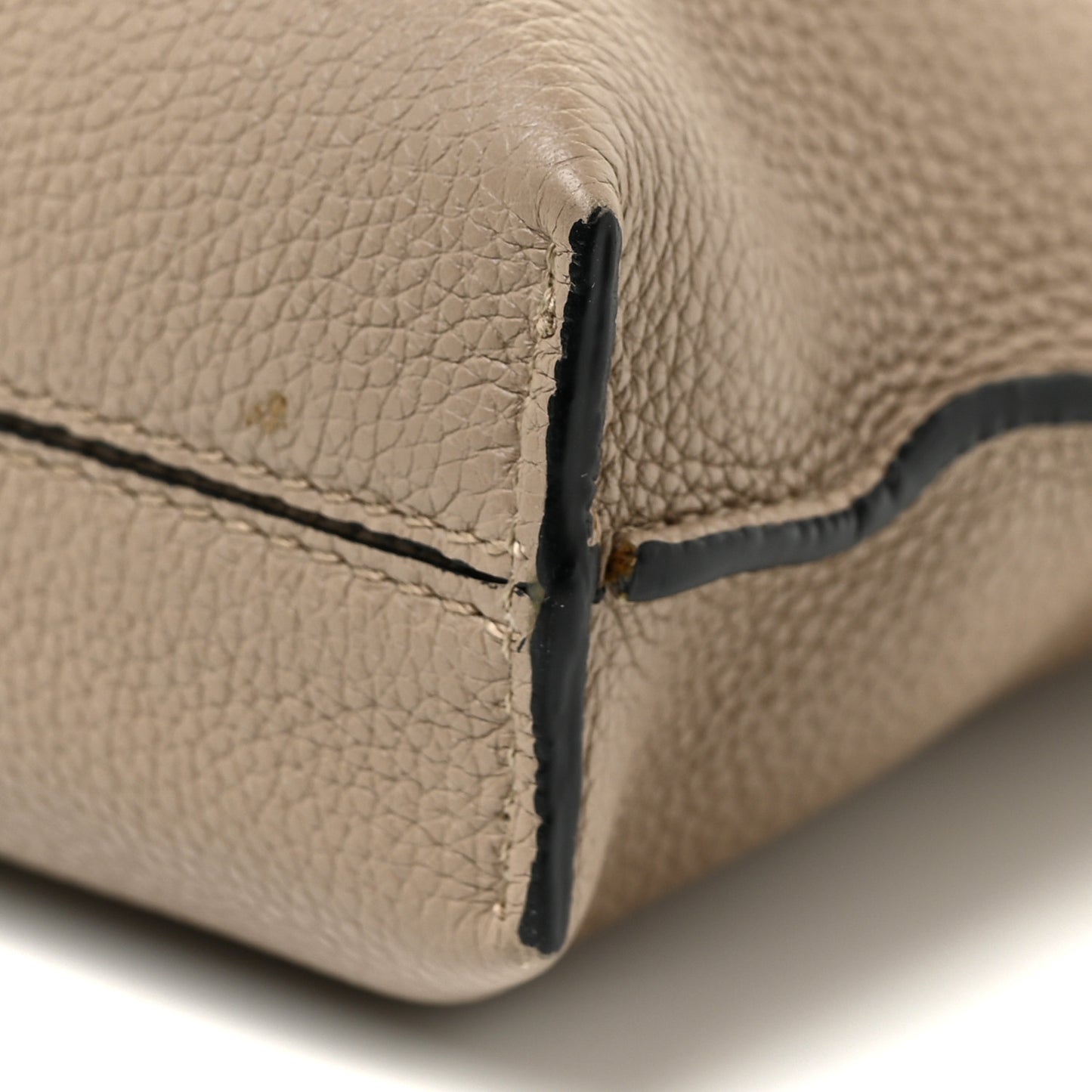 Grained Calfskin Small Missy Bag Sand