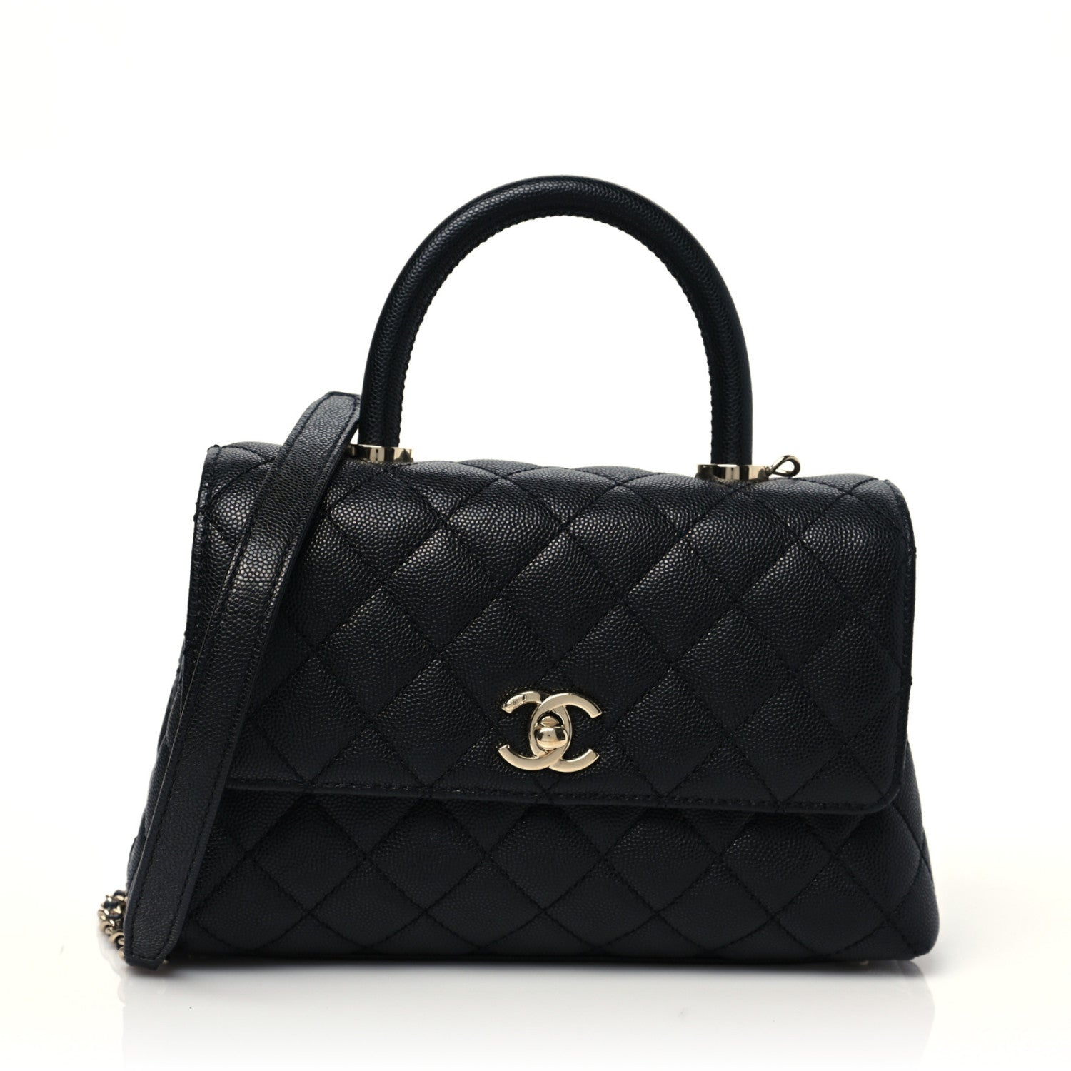 Chanel Caviar Quilted Mini Coco Handle Flap Black 1 of 7