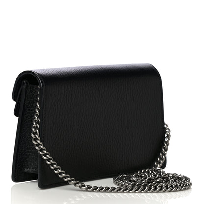 Gucci Calfskin Super Mini Dionysus Shoulder Bag Black 2 of 8
