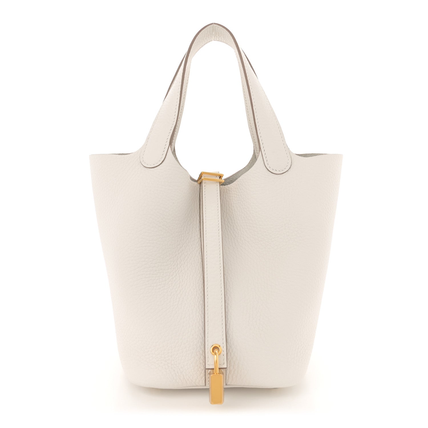Hermes Taurillon Clemence Picotin Lock 18 PM Gris Perle 1 of 11