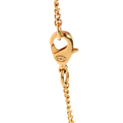 Chanel Metal CC Paris Button Necklace Gold 5 of 7