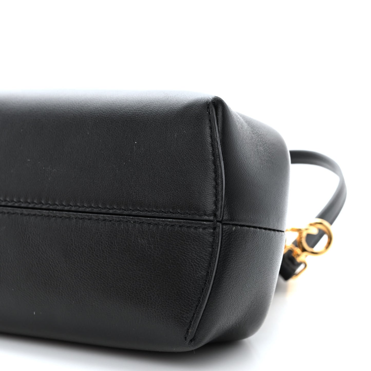 Shiny Nappa Small Fendi First Black