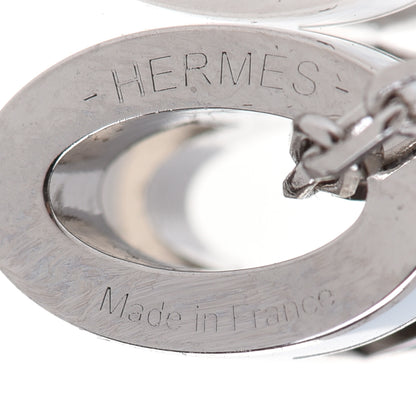 Hermes Lacquered Palladium Mini Pop H Pendant Necklace Bleu Zephyr 5 of 7