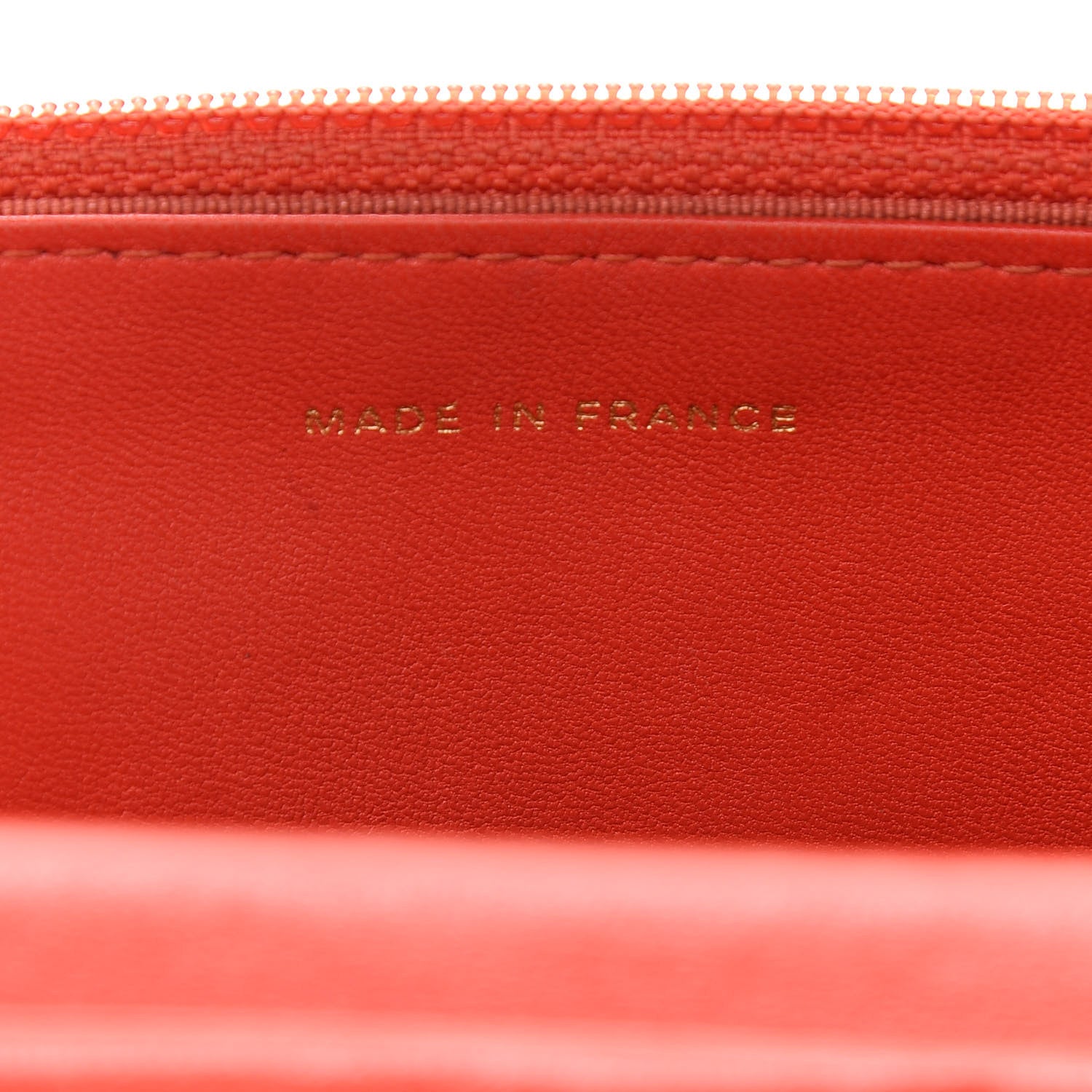 Chanel Lambskin Quilted Wallet On Chain WOC Red 11 of 13