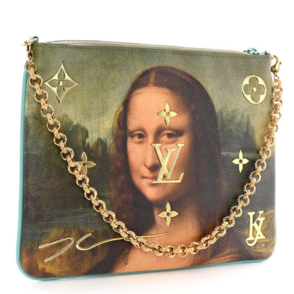 Louis Vuitton Masters Da Vinci Pochette Clutch Vert D’eau 3 of 11