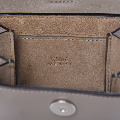 Chloe Suede Calfskin Mini Faye Bracelet Bag Motty Grey 6 of 10