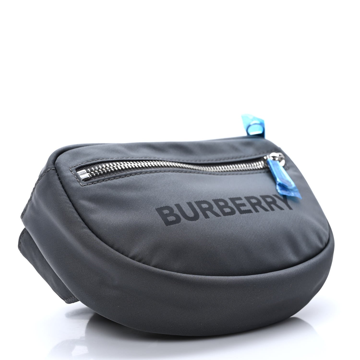 Burberry Econyl Logo Print Small Cannon Bum Bag Charcoal Grey 4 of 8