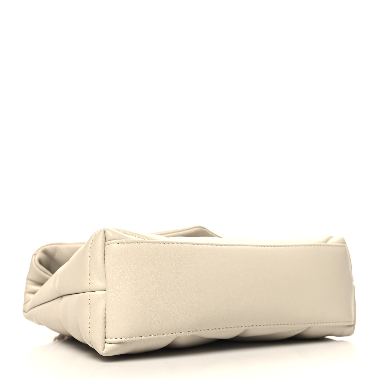 Saint Laurent Lambskin Quilted Toy Loulou Puffer Monogram Chain Satchel Crema Soft 4 of 11