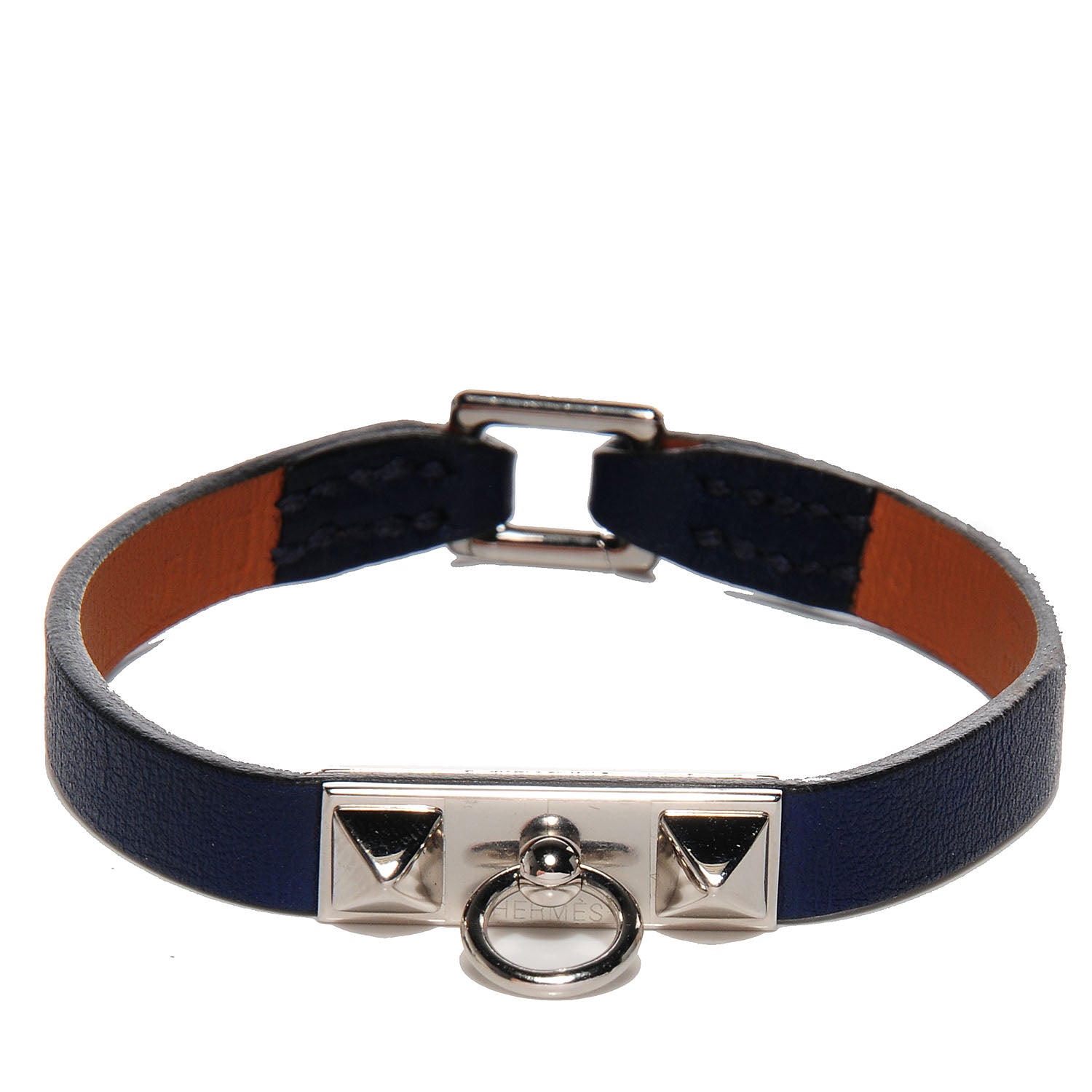 Hermes Swift Micro Rivale Bracelet Small Bleu Saphir 1 of 8