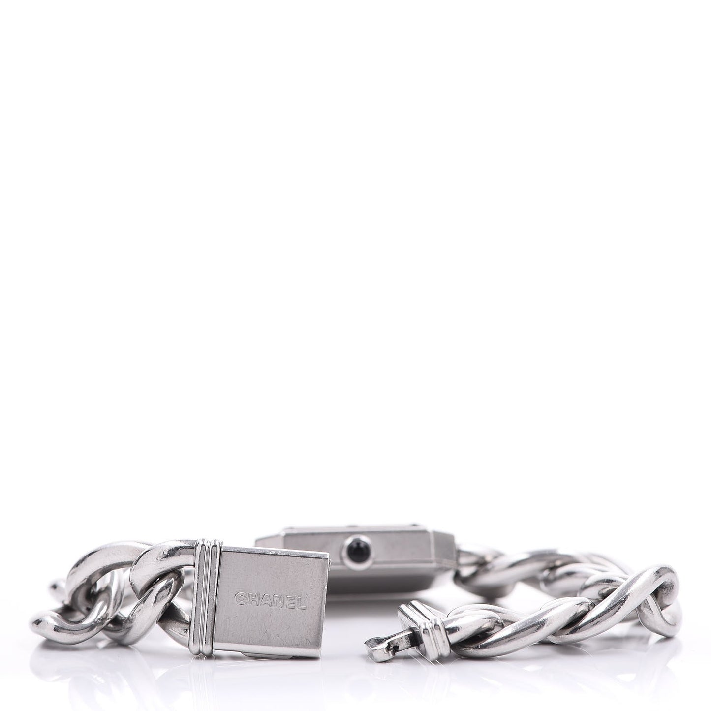 Stainless Steel 20mm Chain Premiere Quartz Watch Black L