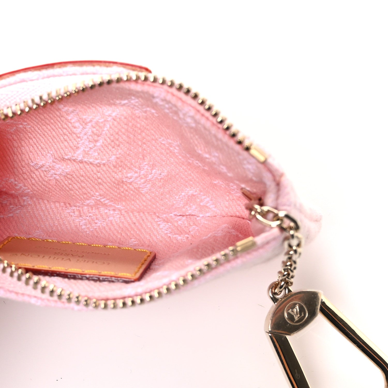 Louis Vuitton Monogram Denim Key Pouch Washed Pink 5 of 7