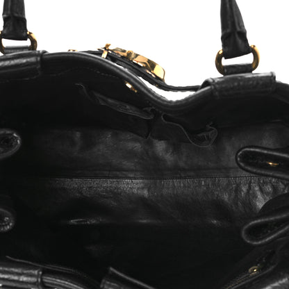 Gucci Snakeskin Large GG Running Tote Black 4 of 8