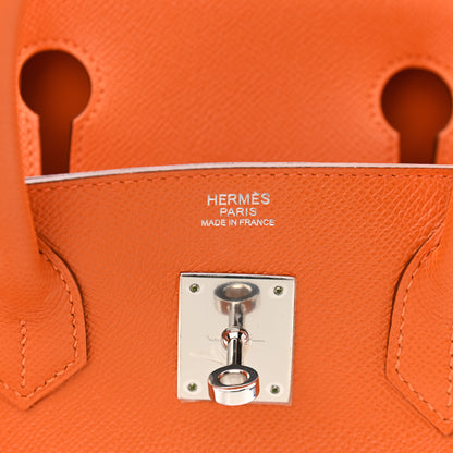 Hermes Epsom Birkin 30 Orange 6 of 13