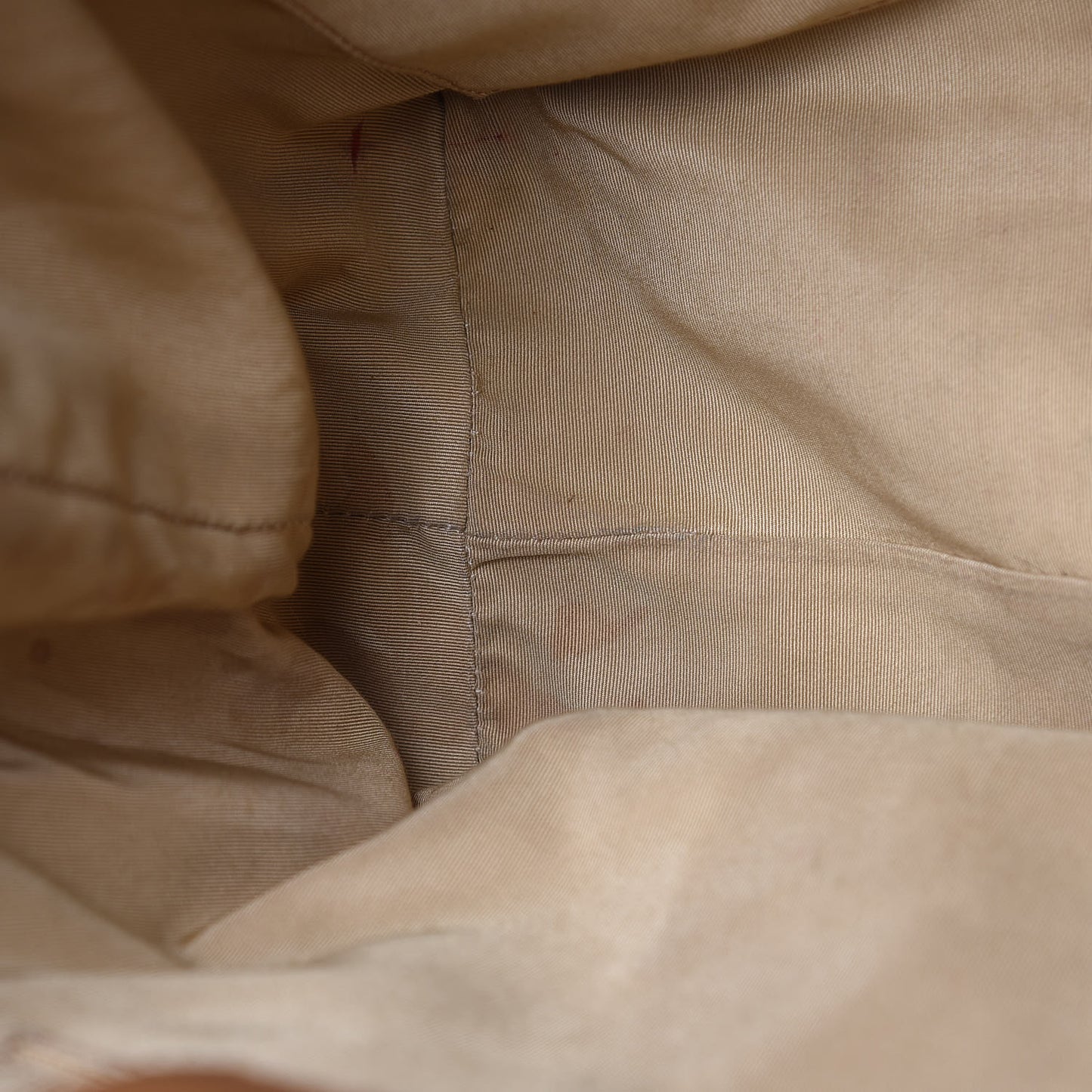 Calfskin Quilted Large Easy Shopping Tote Dark Beige