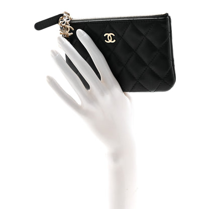 Chanel Lambskin Quilted Casino Coin Purse Black 2 of 8