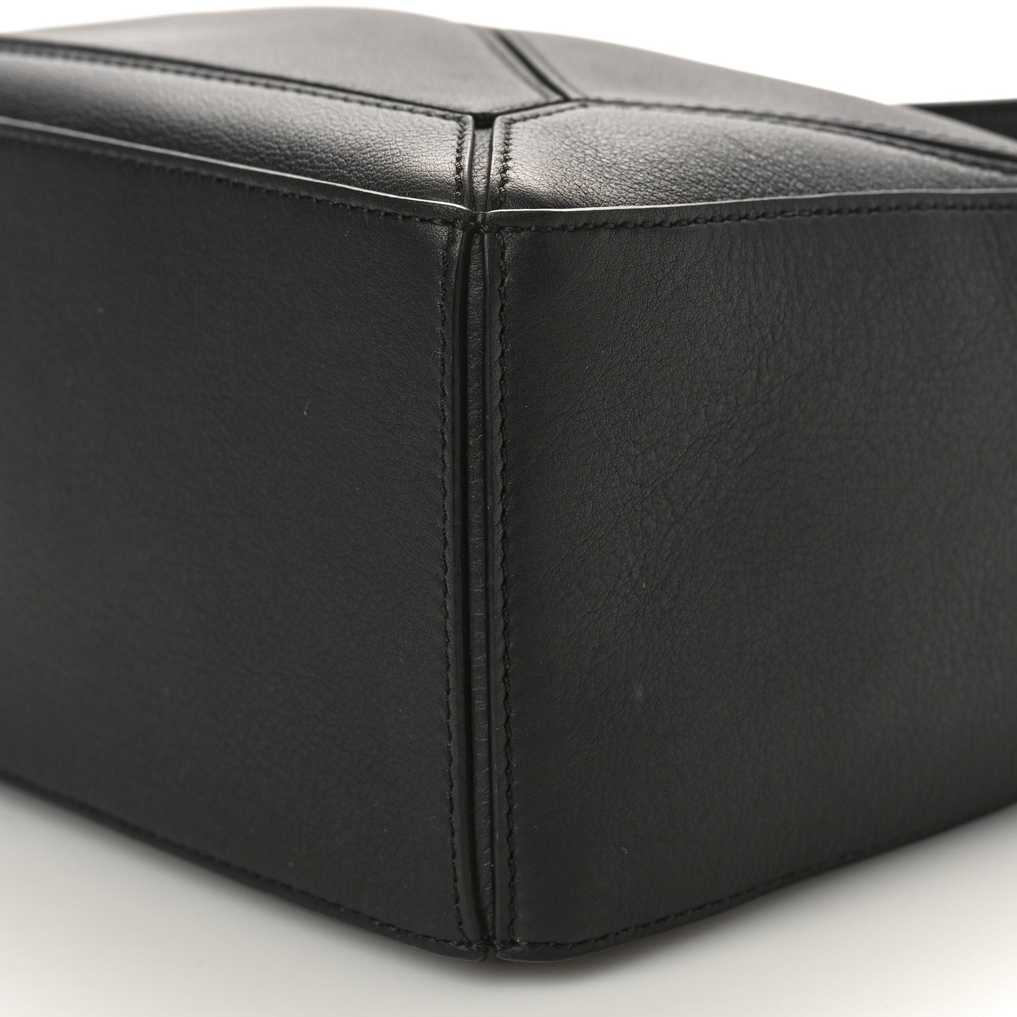 Calfskin Small Puzzle Bag Black