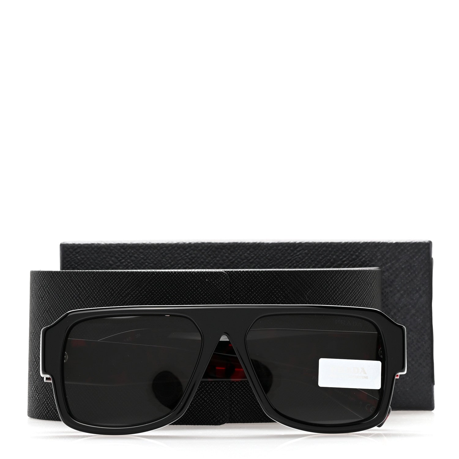 Prada Acetate Symbole Sunglasses SPR 22Y Slate Grey 9 of 9