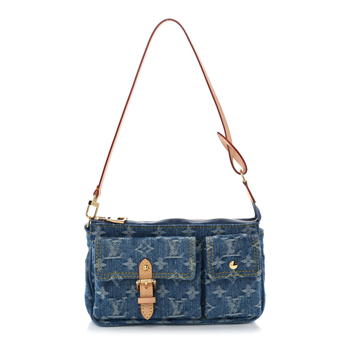 Monogram Pochette Accessories Cargo Blue Denim