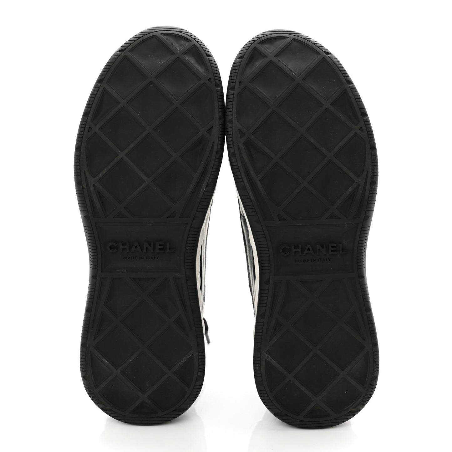 Velvet Calfskin Mixed Fibers CC Sneakers 37 Black
