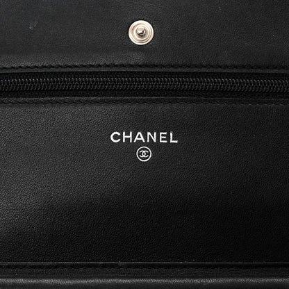 Chanel Caviar Timeless CC Wallet on Chain WOC Black 6 of 13