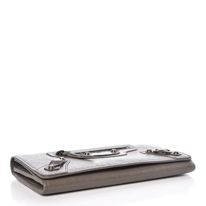 Balenciaga Agneau Classic Hardware Money Wallet Beige Liege 4 of 8