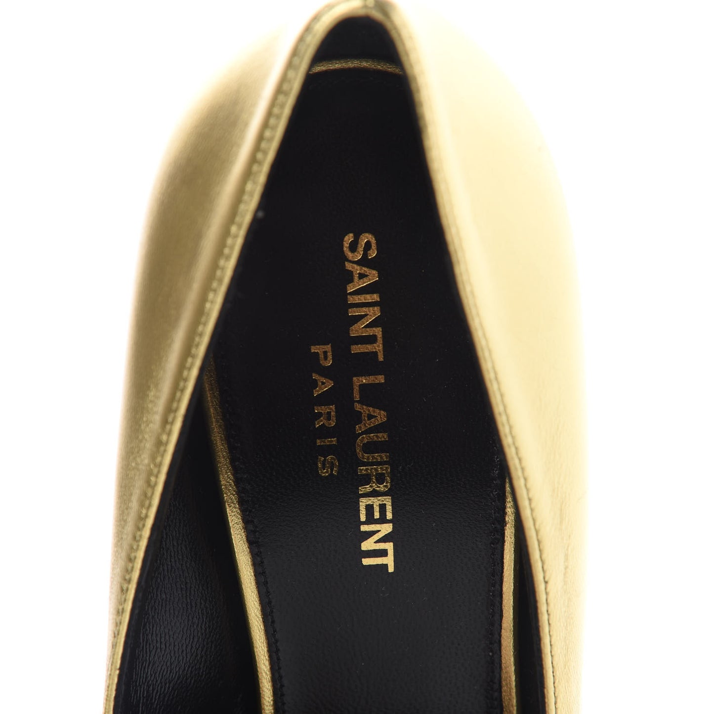 Calfskin Opyum 85 Pumps 39 Gold