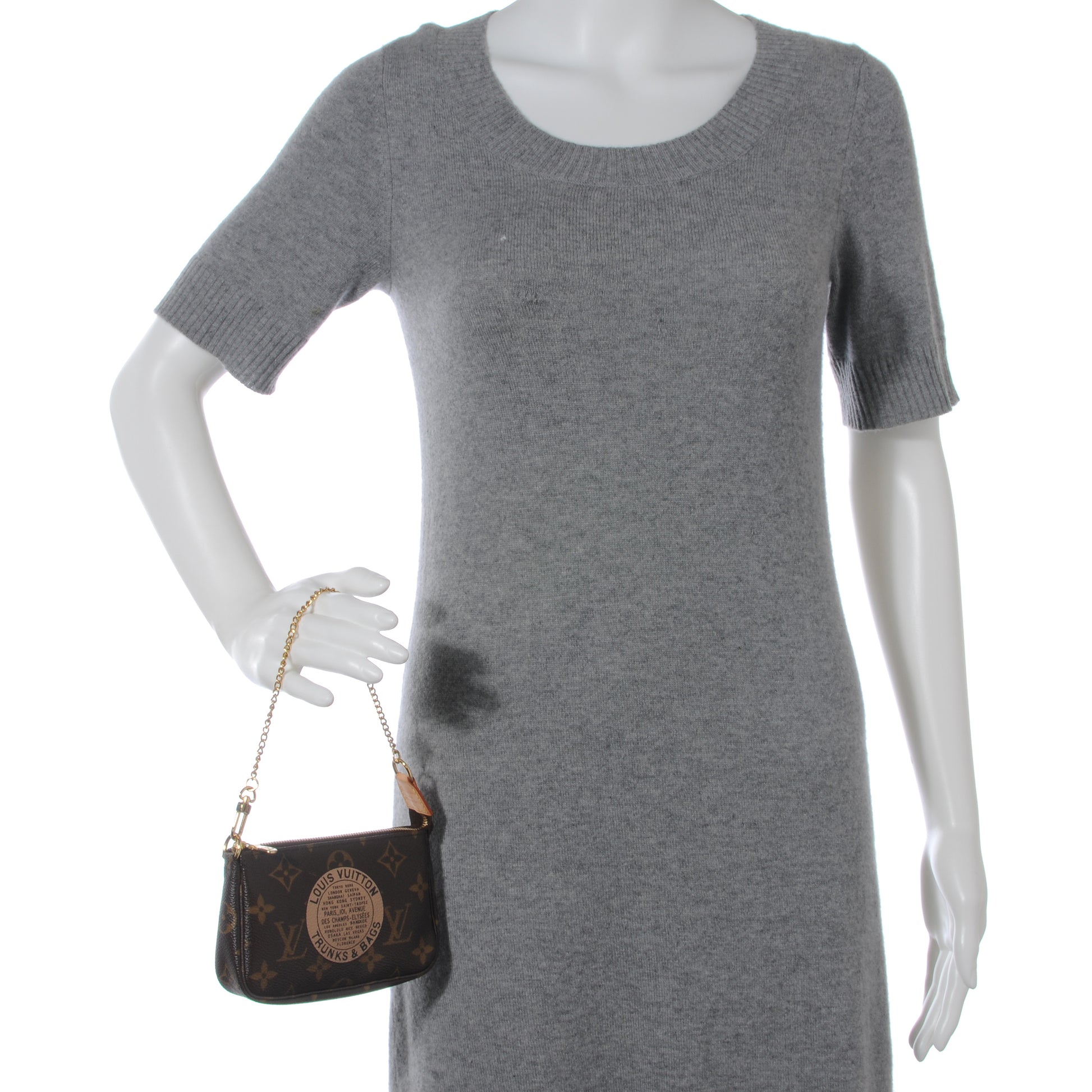 Louis Vuitton Monogram Complice Trunks and Bags Mini Pochette Accessories Beige 2 of 7