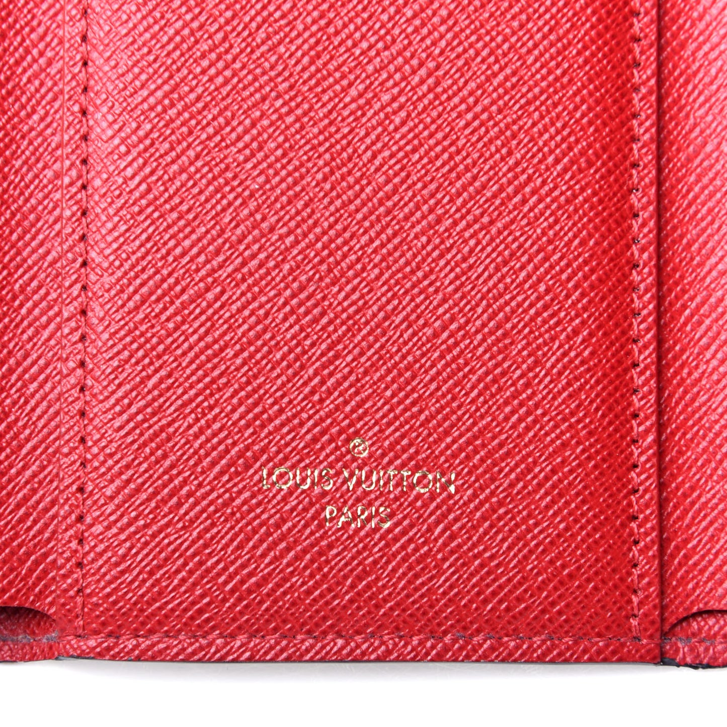 Damier Ebene Victorine Wallet Cherry