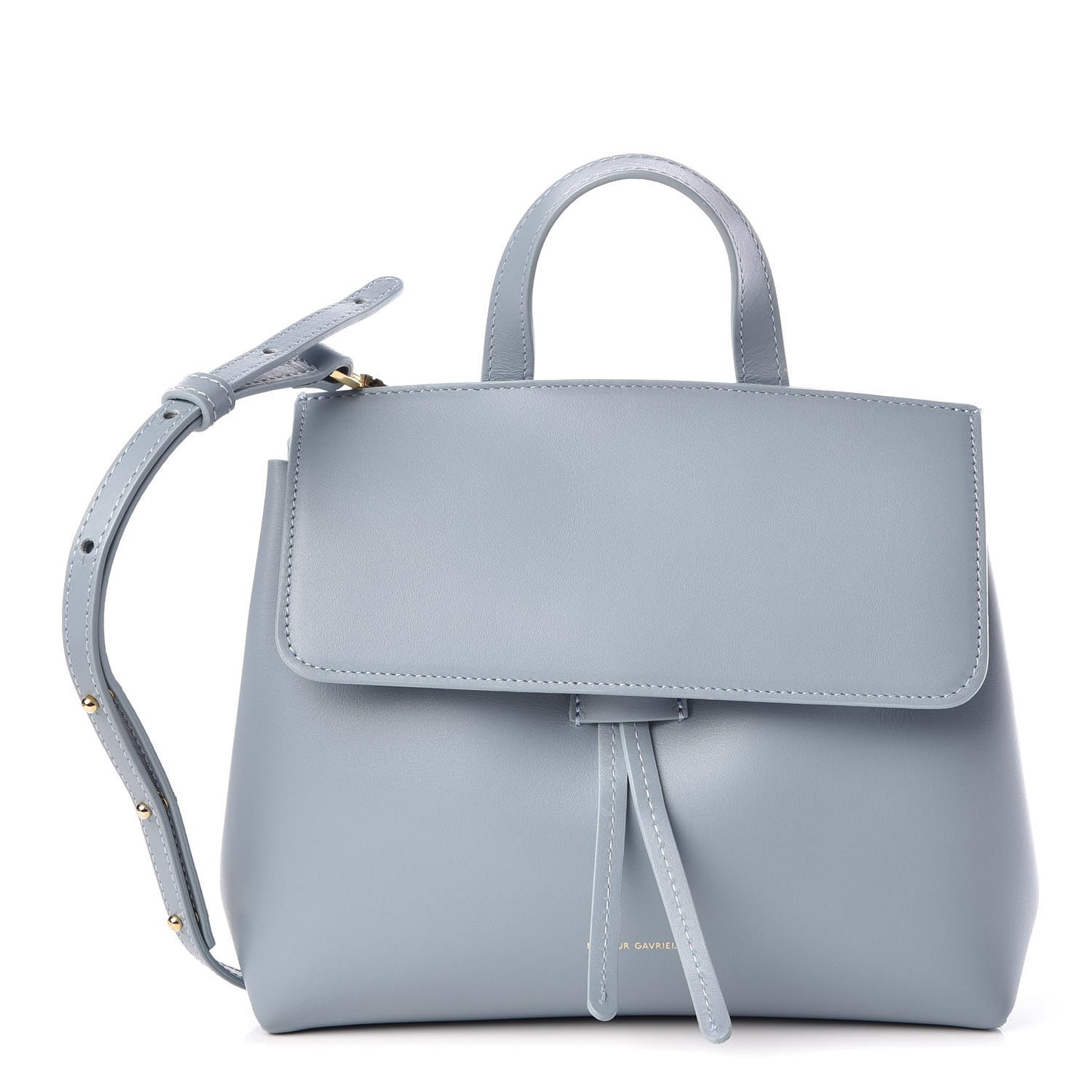 Calfskin Mini Mini Lady Bag Grey Blue