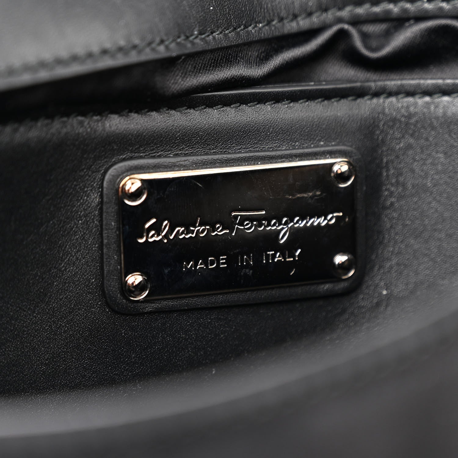 Salvatore Ferragamo Mink Gancini Crossbody Black 6 of 13