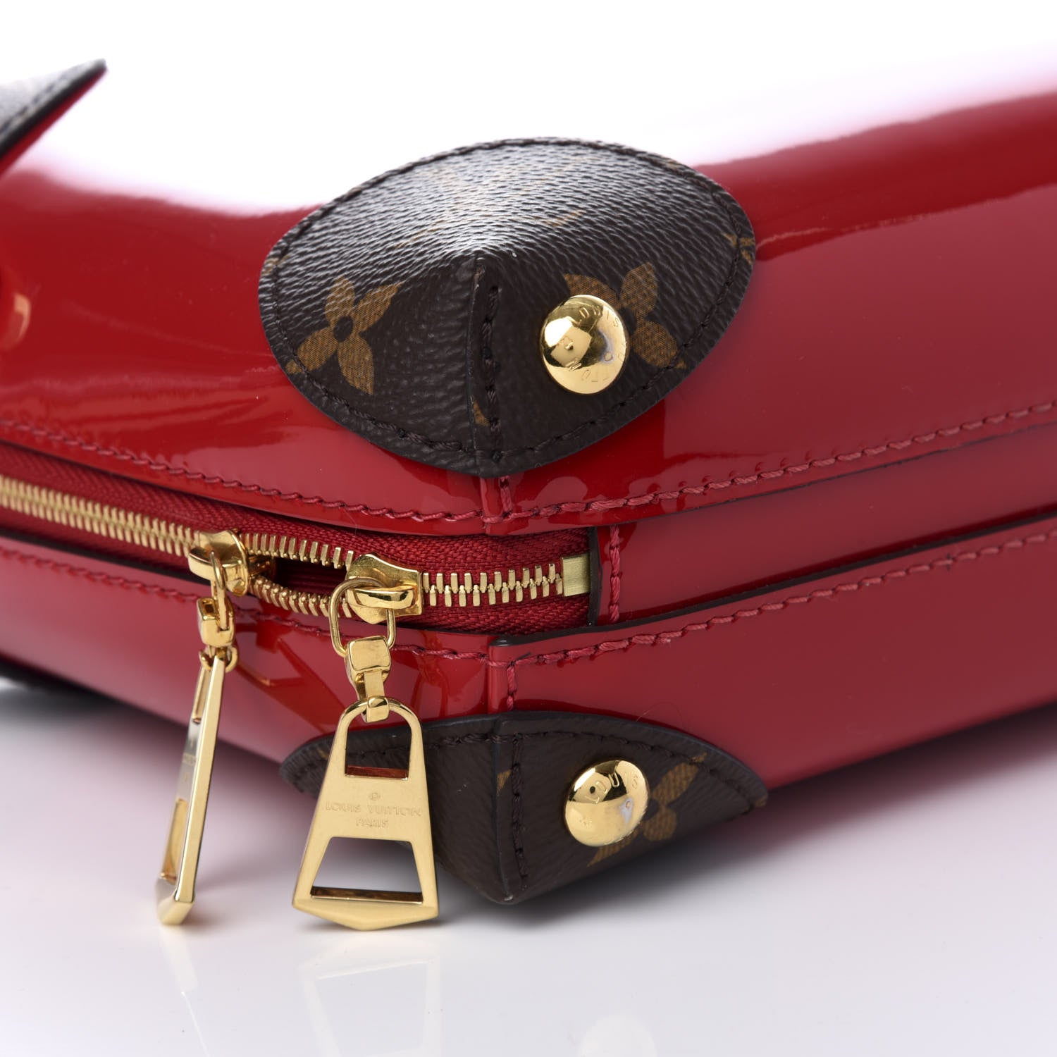 Louis Vuitton Patent Miroir Venice Scarlet 7 of 9