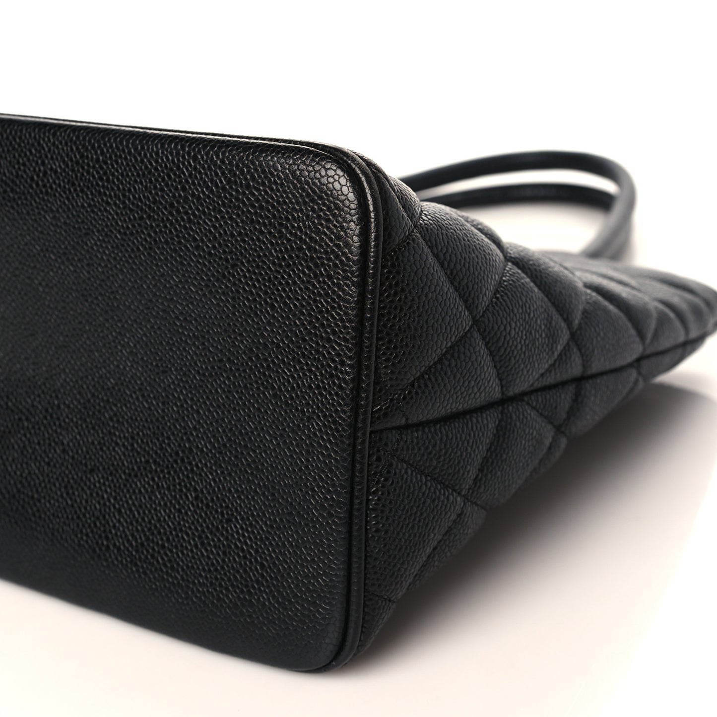 Caviar Quilted Medallion Tote Black