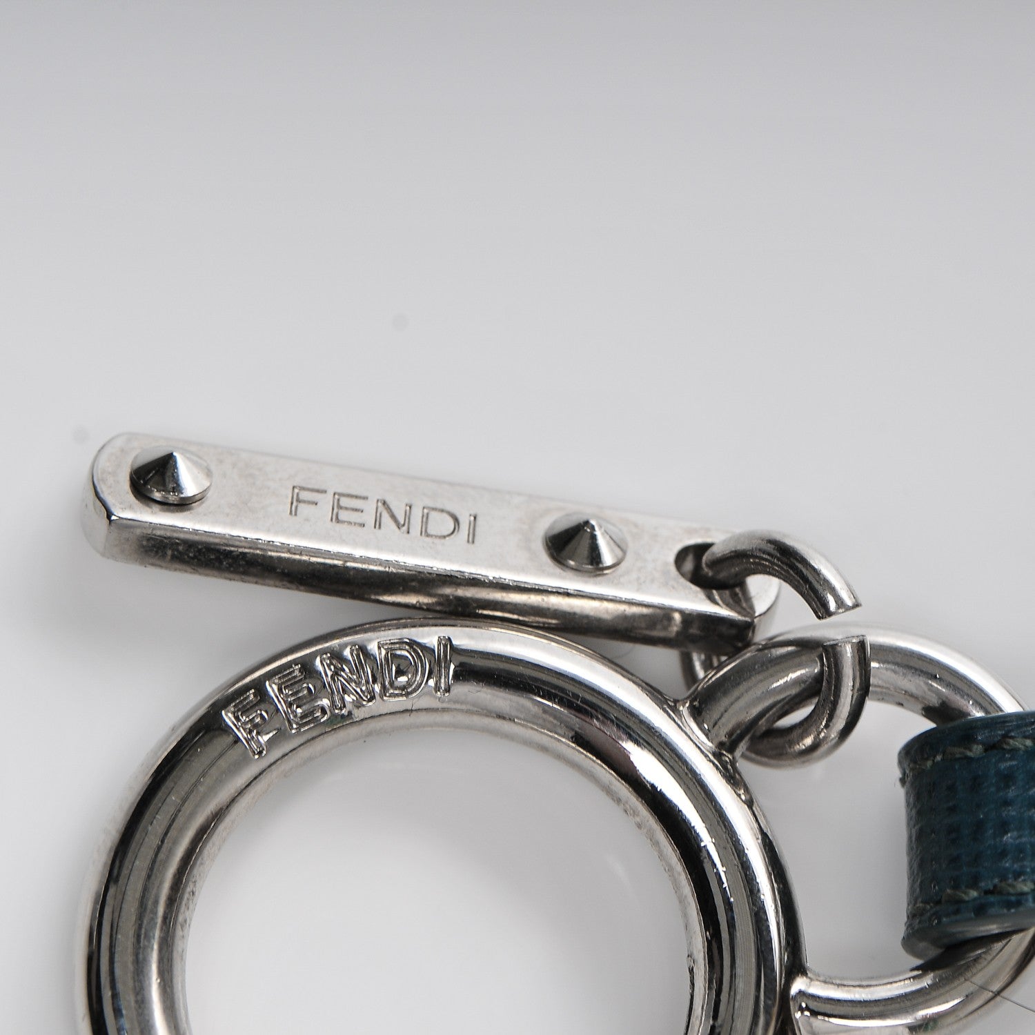 Fendi Fox Fur Vitello Lucy Junior Mini Monster Bag Bug Charm Ocean Multicolor Giallo 3 of 3