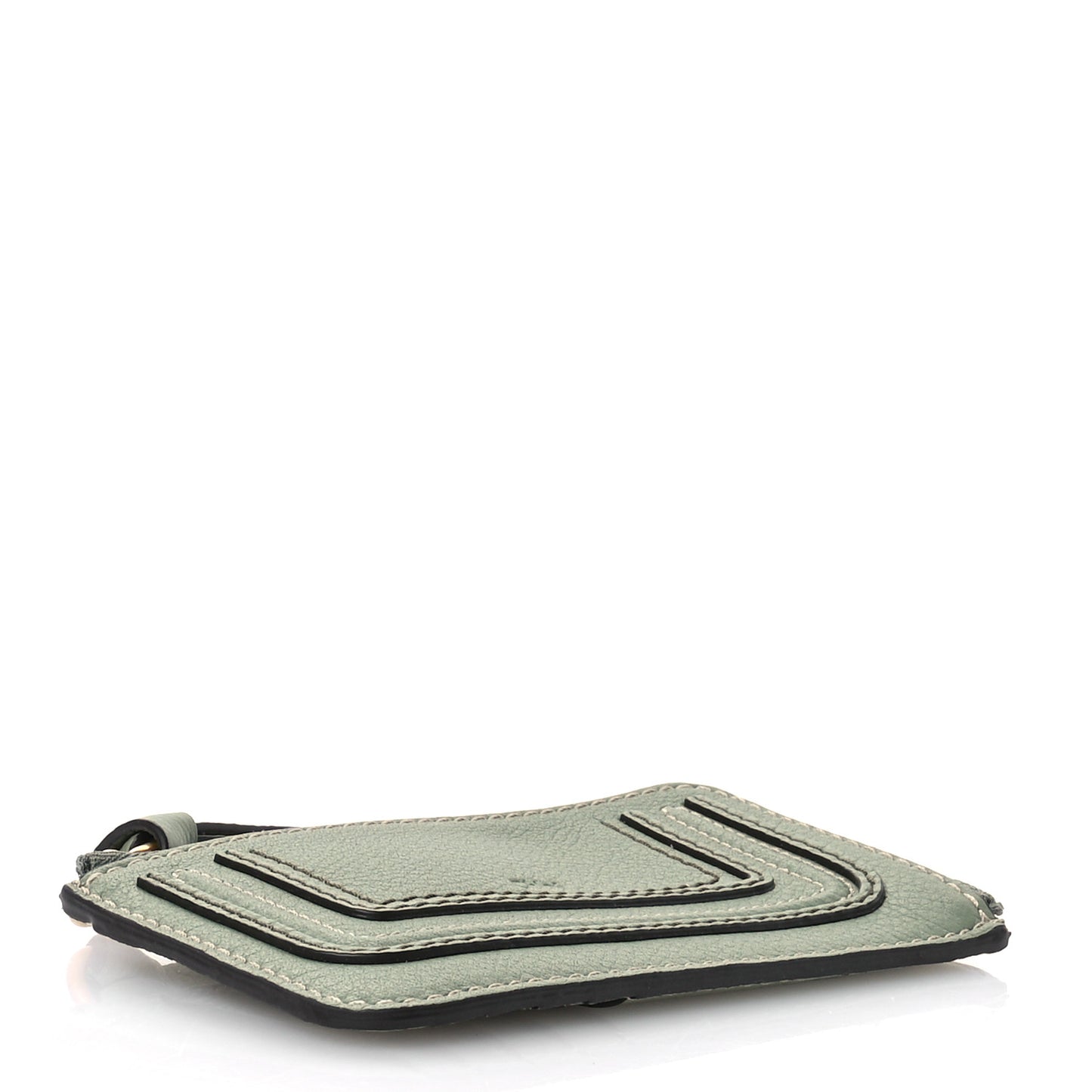 Grained Calfskin Medium Marcie Zip Card Holder Mint