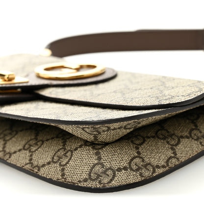 Gucci GG Supreme Monogram Textured Dollar Calfskin Blondie Belt Bag Beige Ebony New Acero 10 of 10