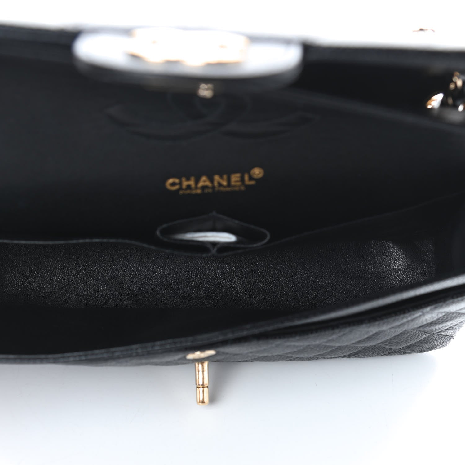 Chanel Caviar Quilted Medium Double Flap Black 5 of 13