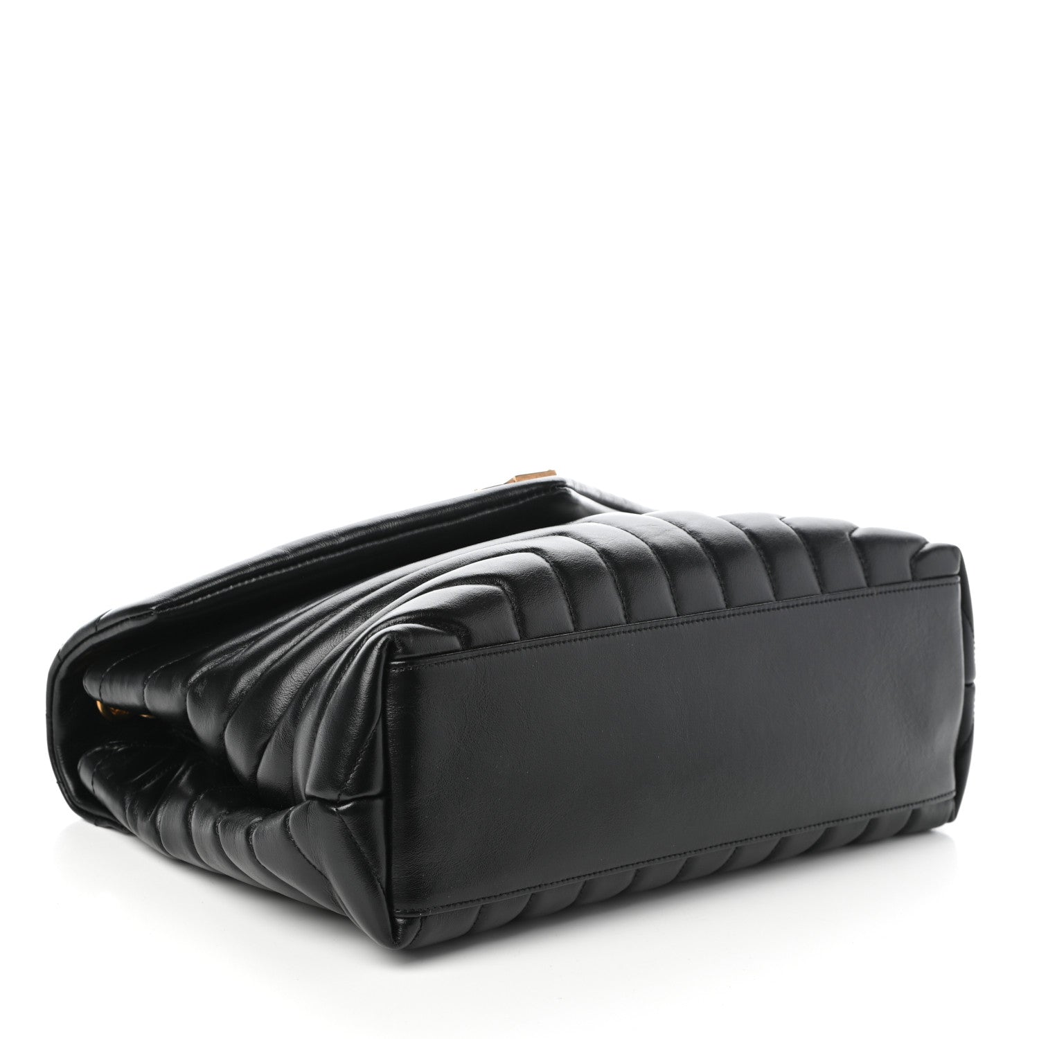 Saint Laurent Calfskin Y Quilted Monogram Medium Loulou Chain Satchel Black 4 of 9