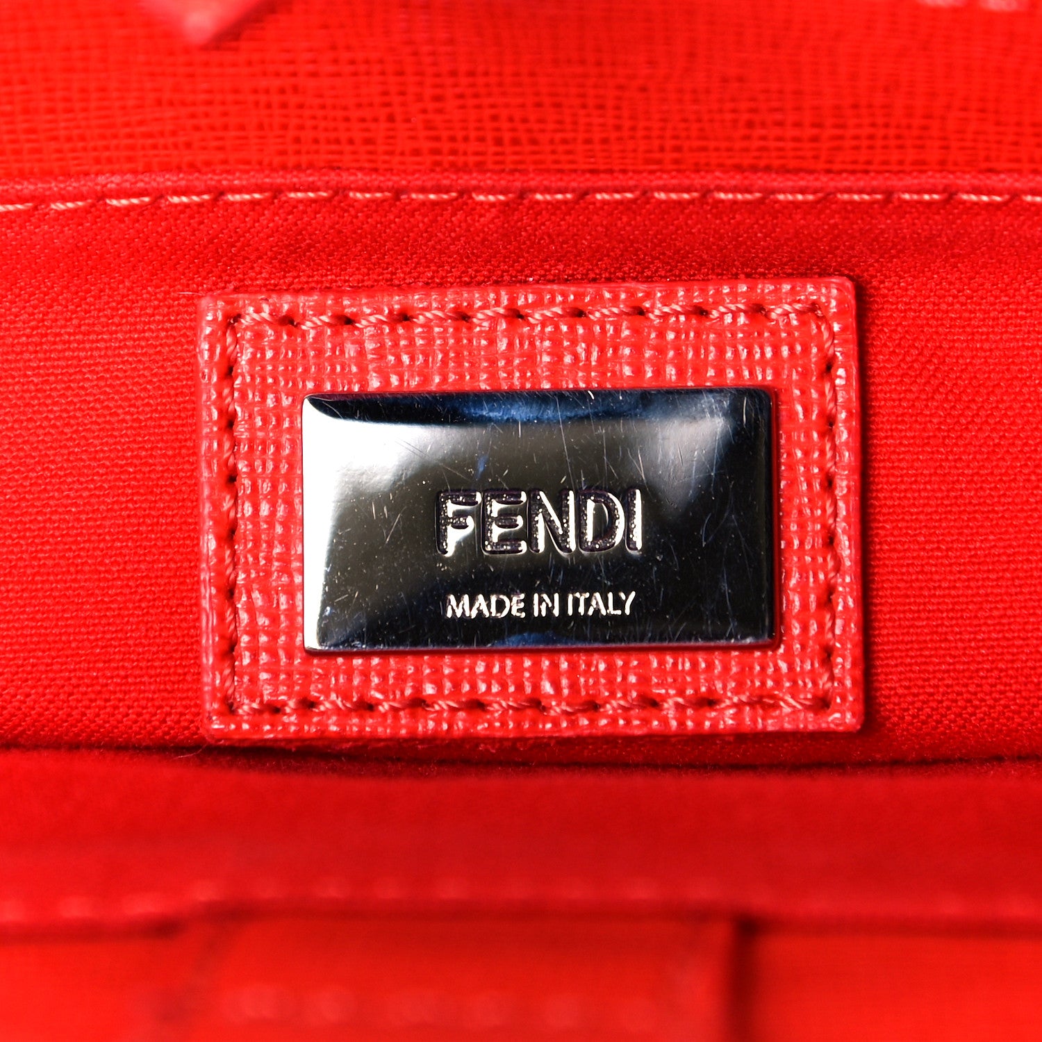 Fendi Vitello Elite Monster Petite 2Jours Tote Blue Royal Papavero Multicolor 7 of 7