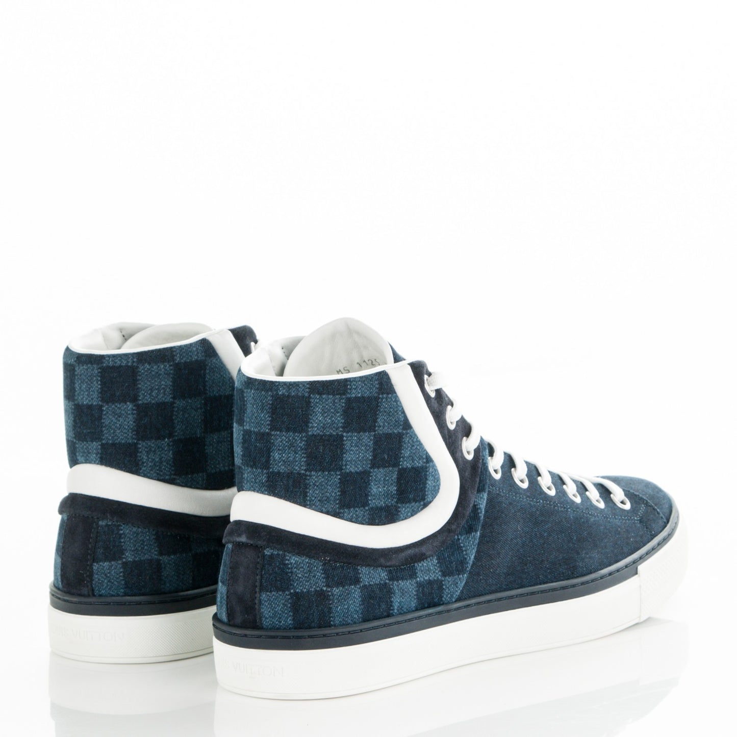 Damier Denim Sprinter Sneaker Boots 10.5 Marine