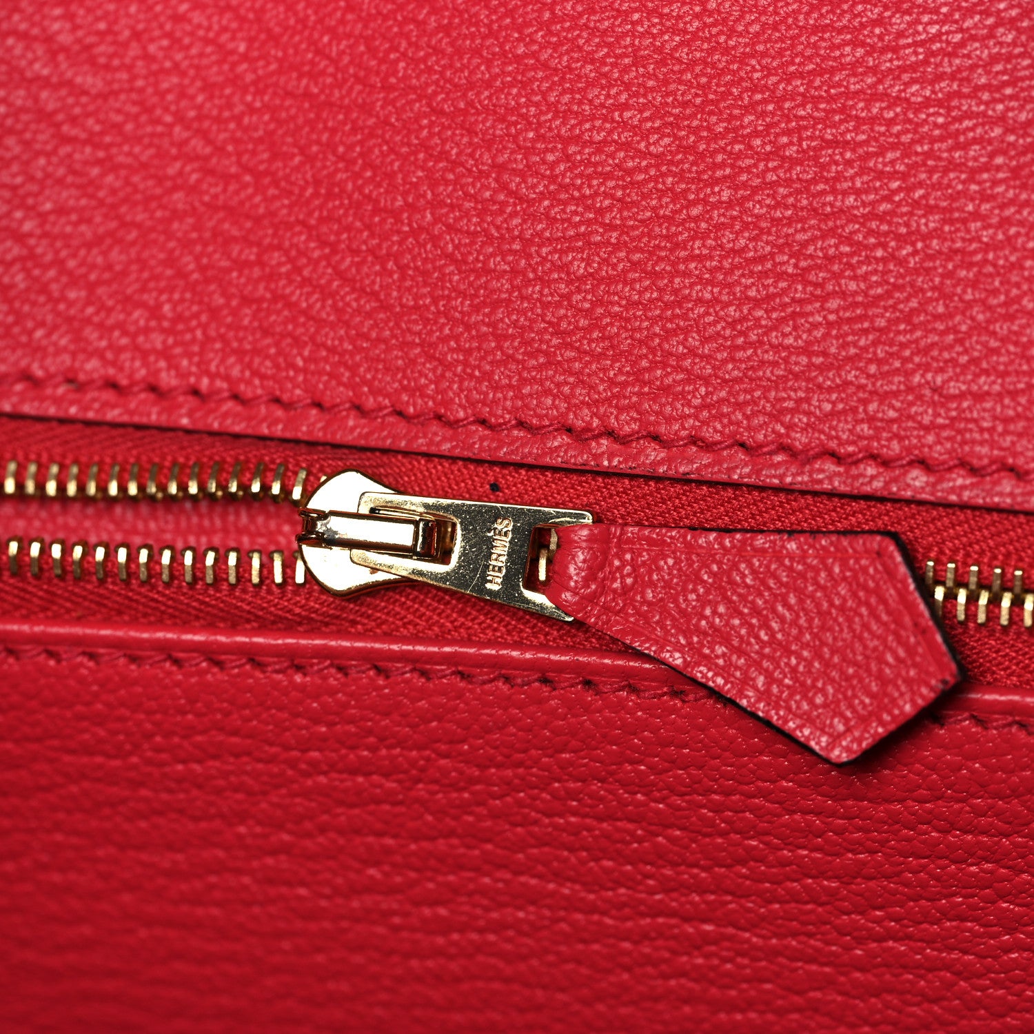 Hermes Taurillon Clemence Sombrero Birkin 30 Rouge H 19 of 37
