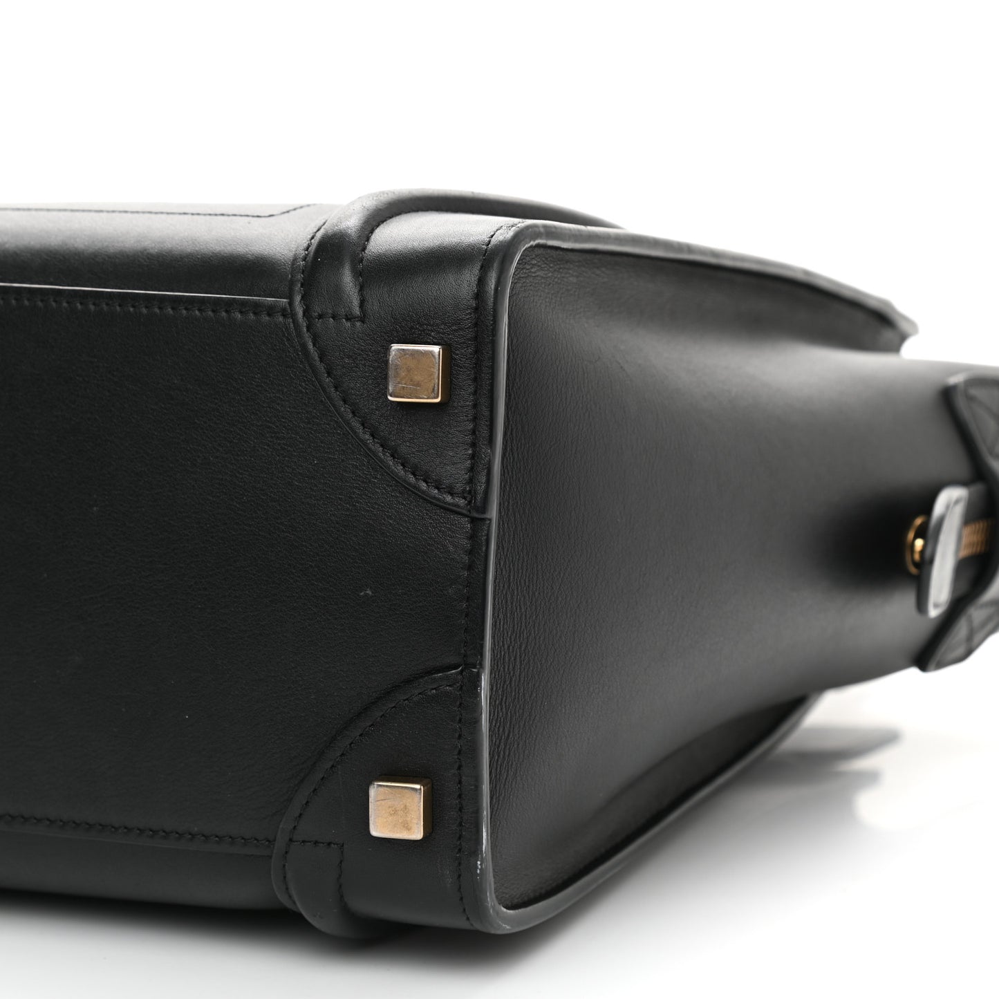 Smooth Calfskin Micro Luggage Black