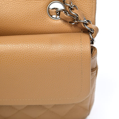 Chanel Caviar Quilted Medium Double Flap Beige 9 of 16