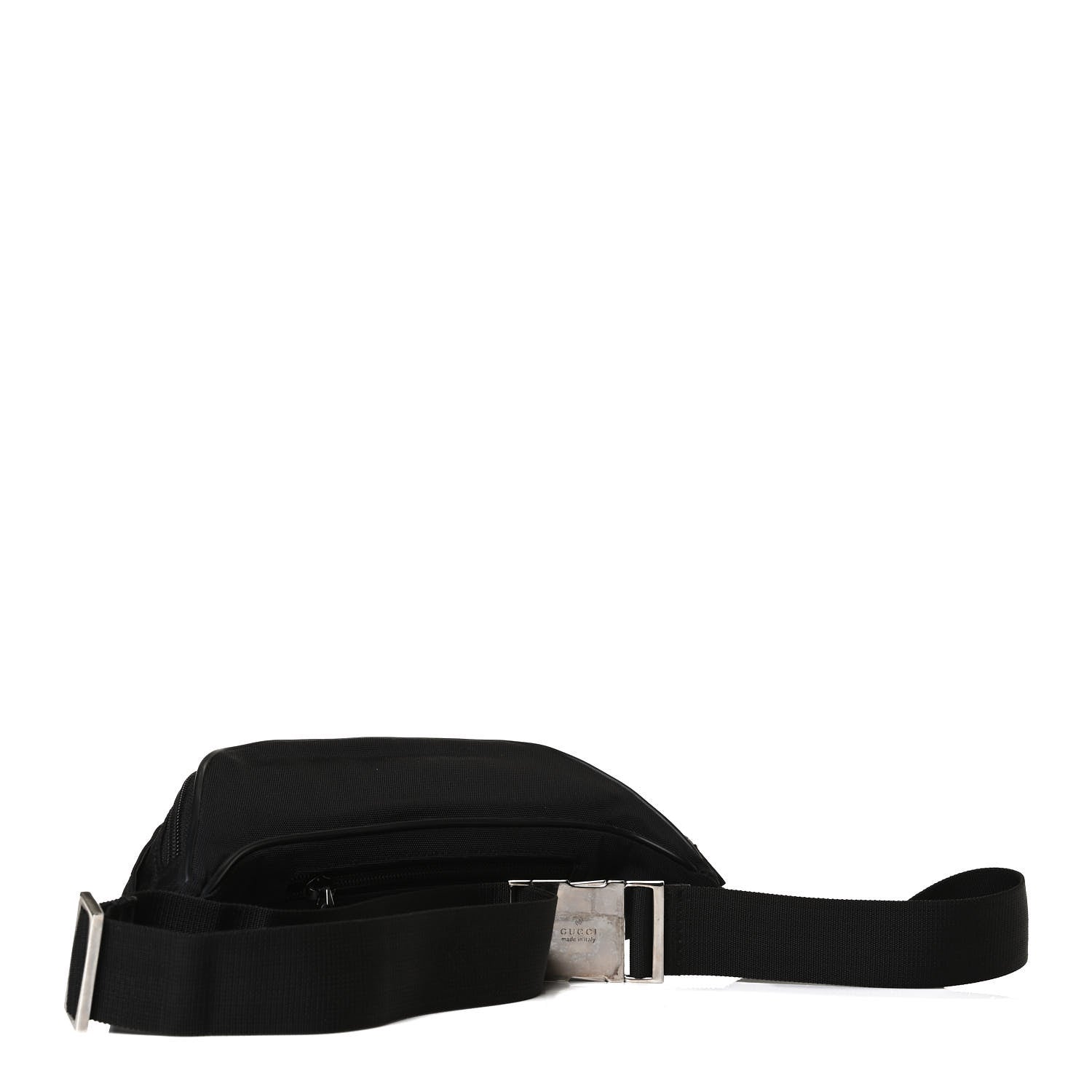 Gucci Canvas Calfskin Belt Bag Black 3 of 11