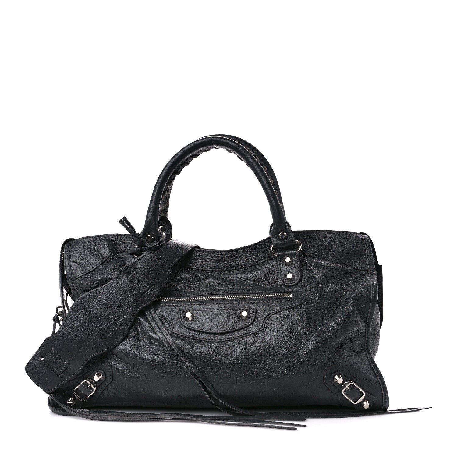 Balenciaga Agneau Classic Silver Hardware City Gris Fossile 3 of 13