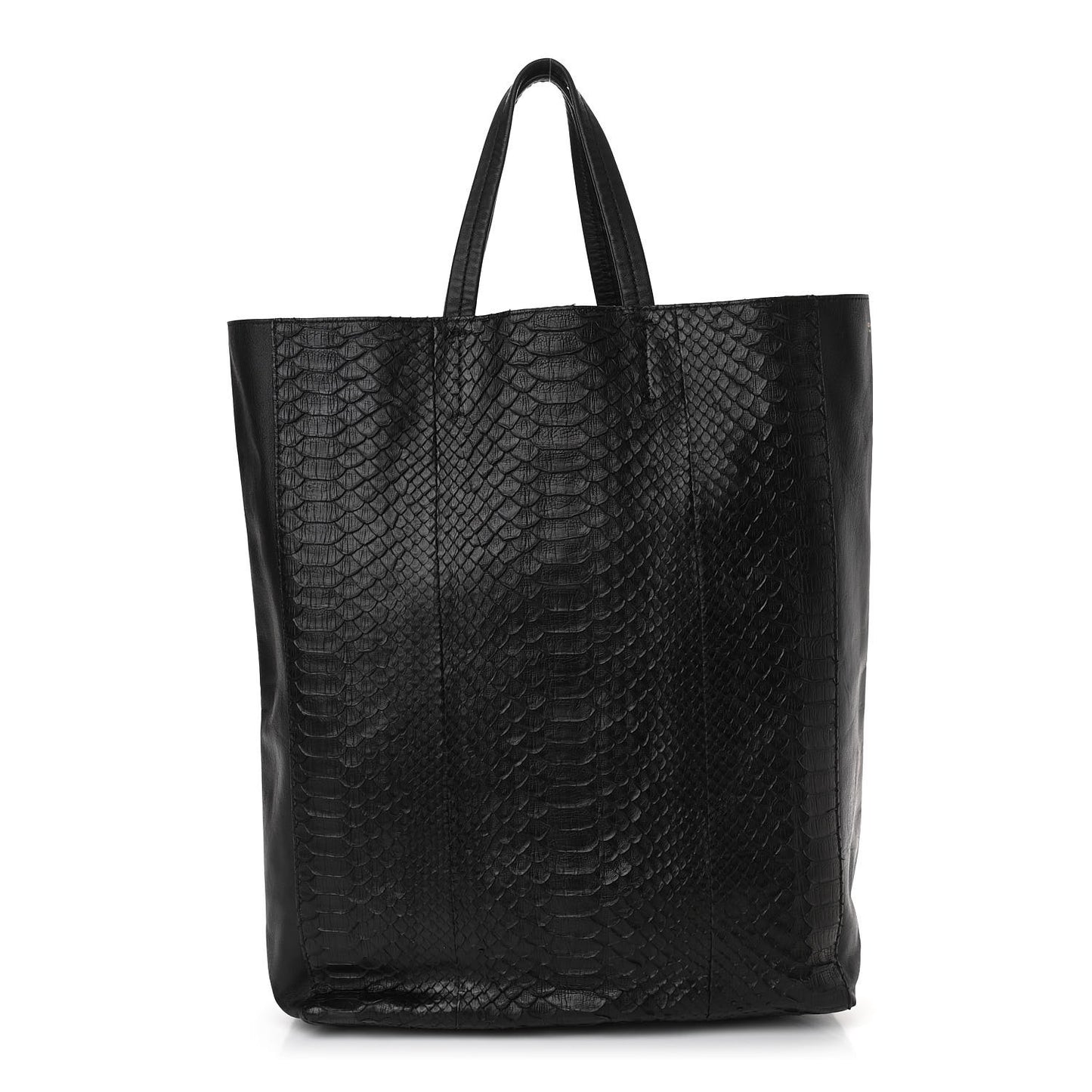 Python Vertical Cabas Black