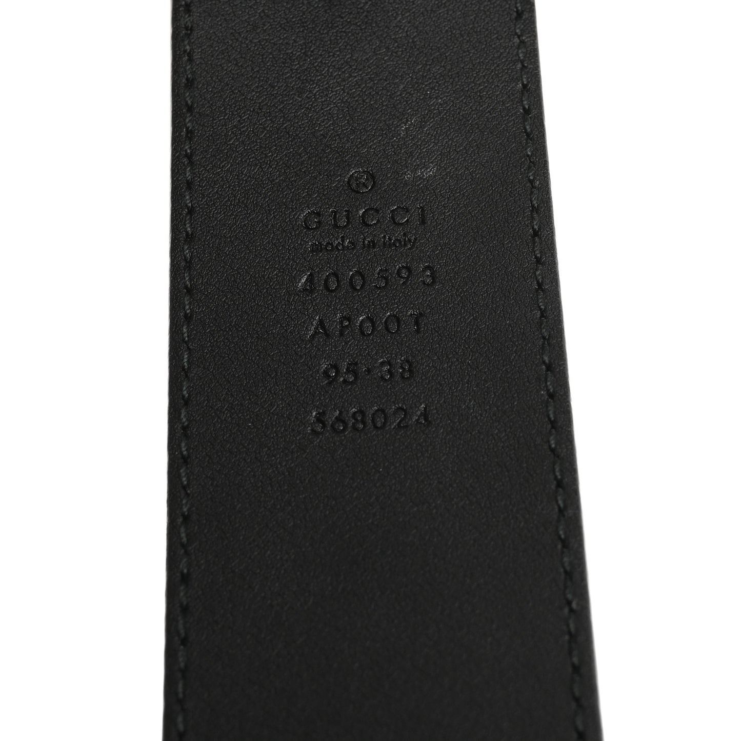 Calfskin Double G 40mm Belt 95 38 Black