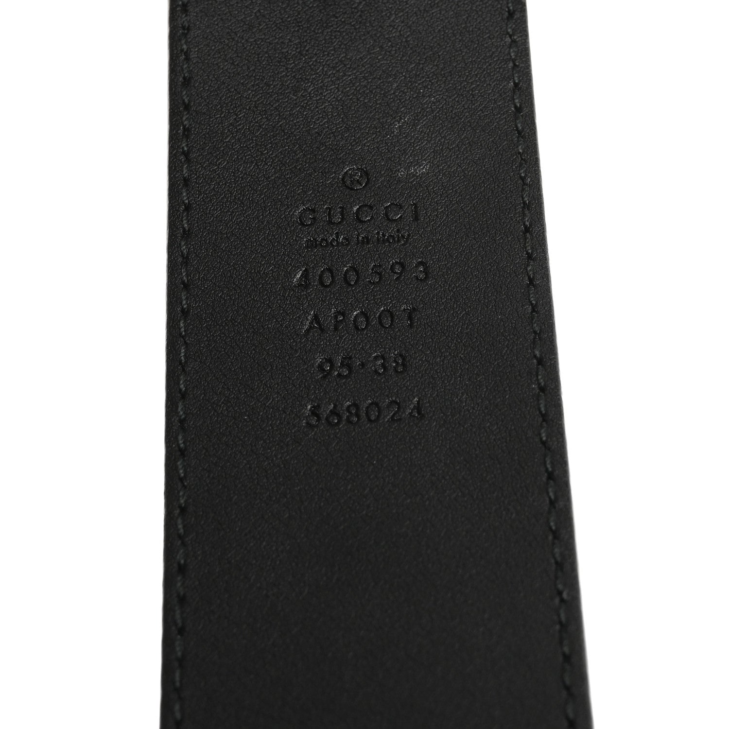 Gucci Calfskin Double G 40mm Belt 95 38 Black 5 of 7