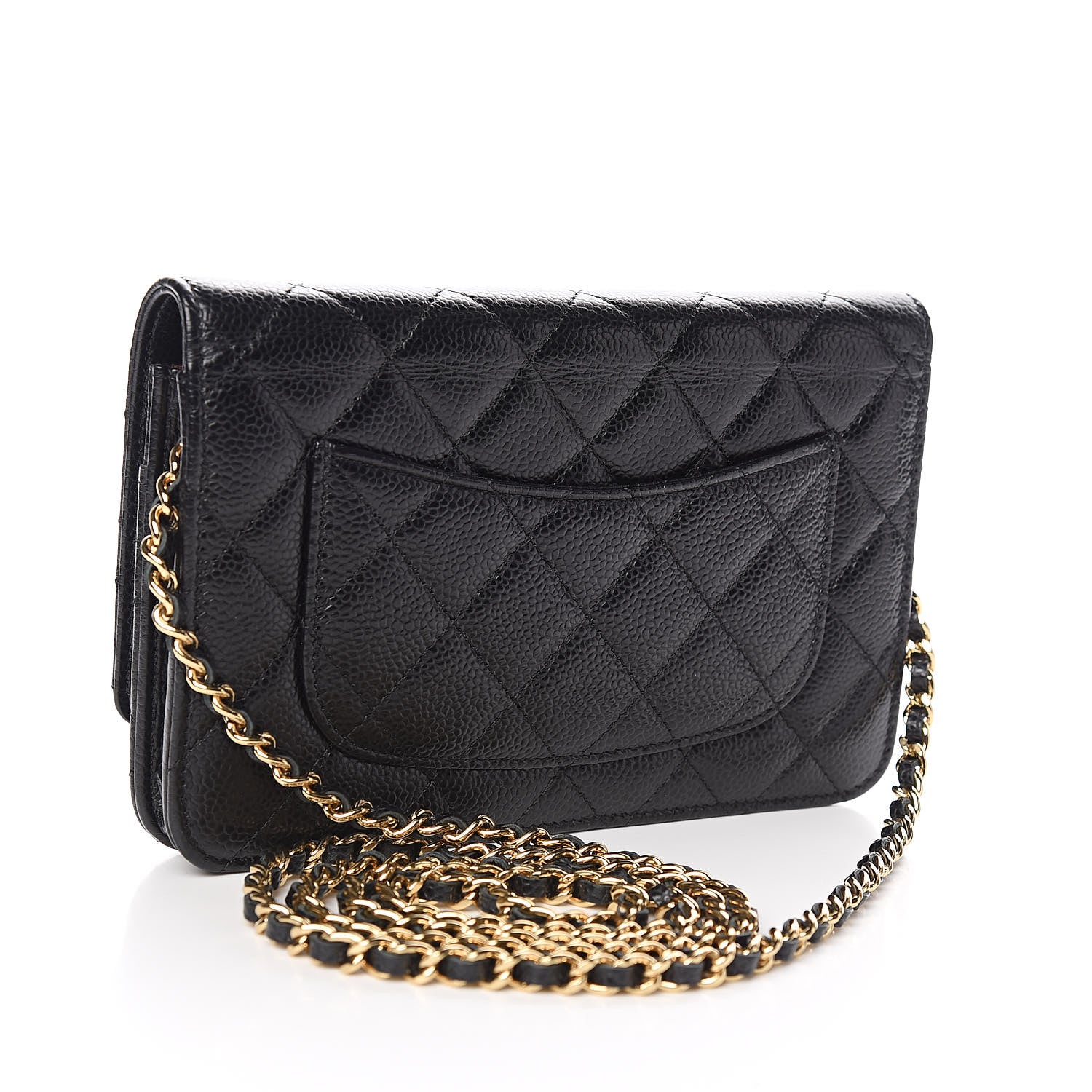 Chanel Caviar Quilted Wallet On Chain WOC Black 3 of 12