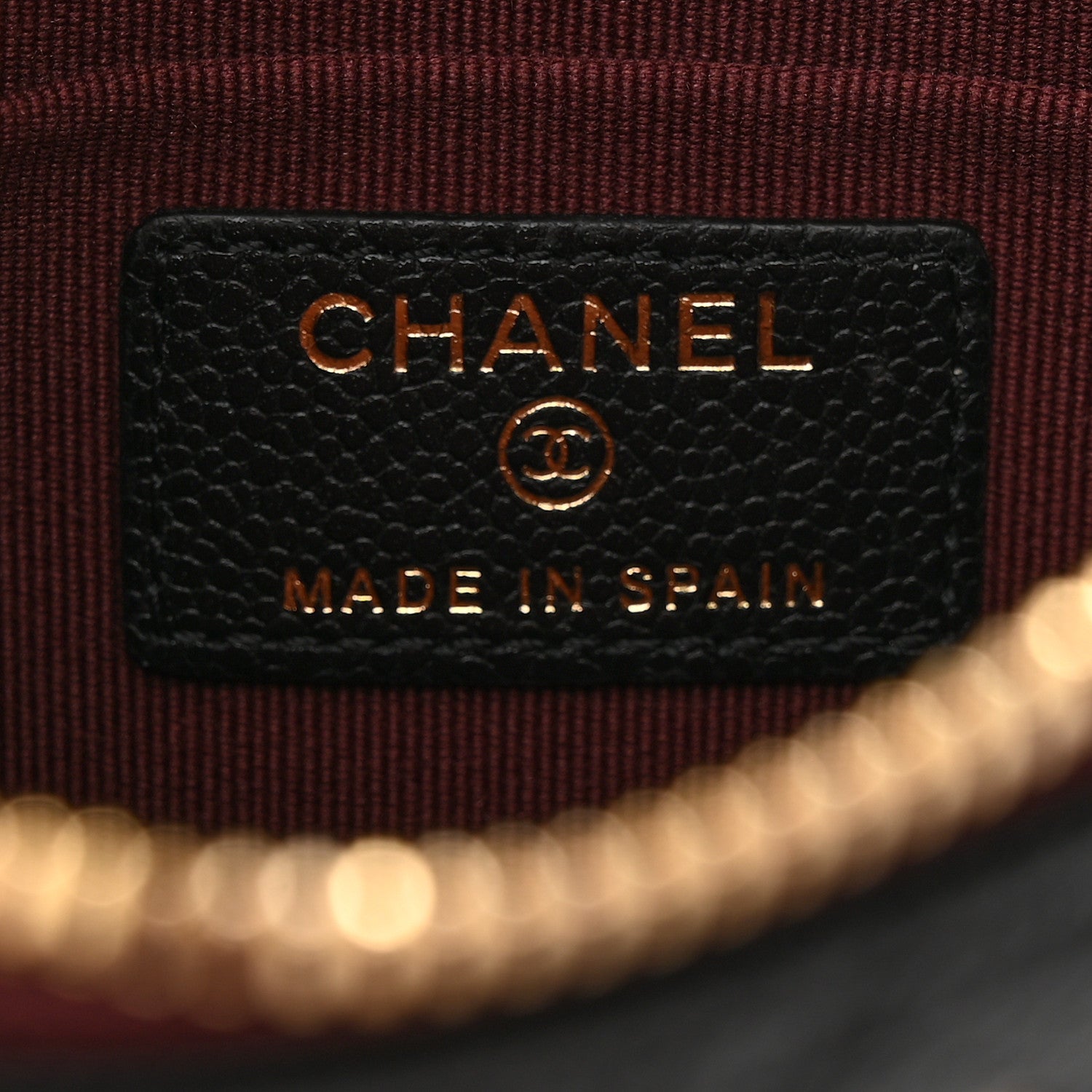 Chanel Caviar Quilted Cosmetic Case Black 6 of 8
