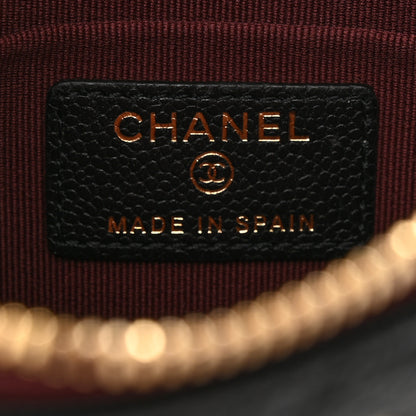 Chanel Caviar Quilted Cosmetic Case Black 6 of 8